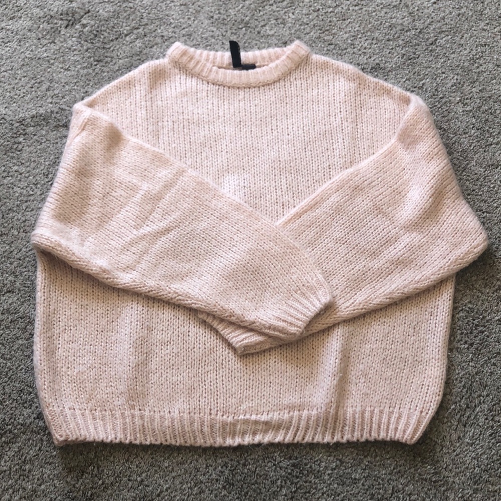 Divided Peach Oversized Sweater